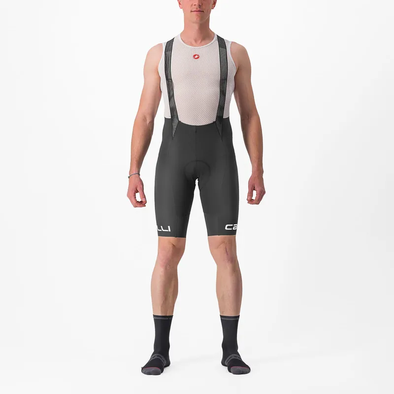 Castelli Free Aero RC Classic Bib Shorts in Black/White