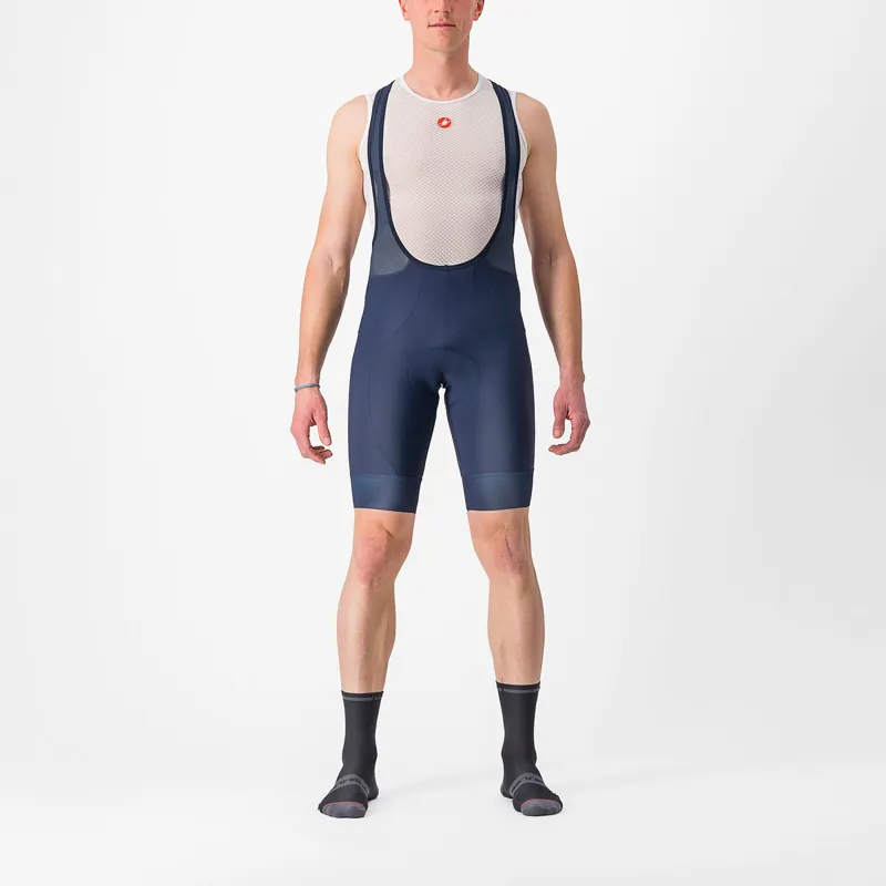 Castelli Entrata 2 Bib Shorts in Belgian Blue