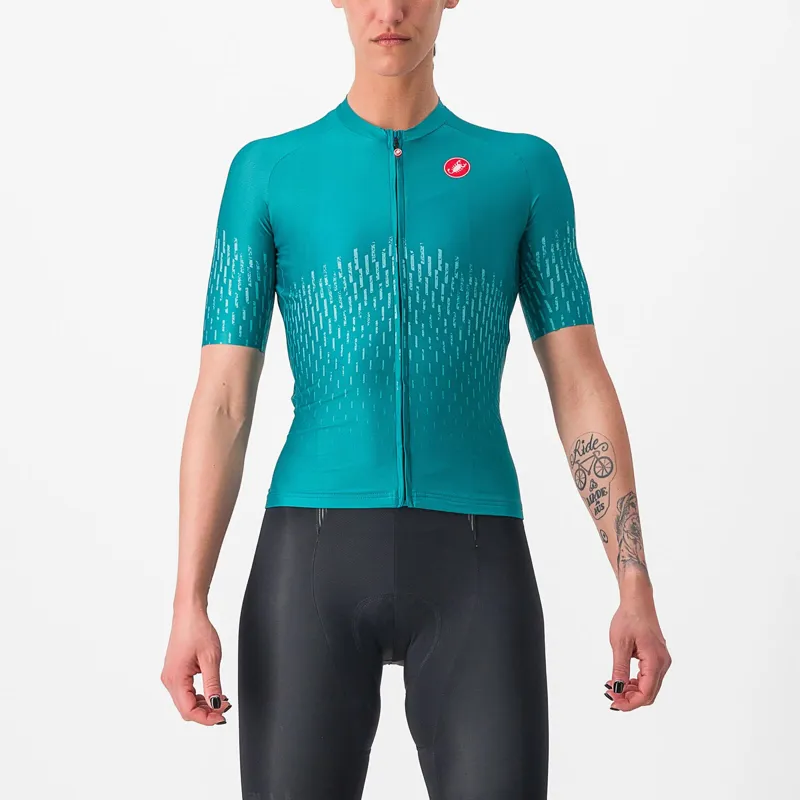 Castelli Aero Pro Women's Jersey in Quetzal Green