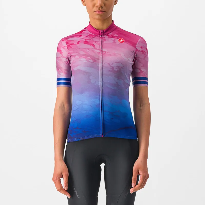 Castelli Marmo Women's Jersey in Multicolour/Amethyst