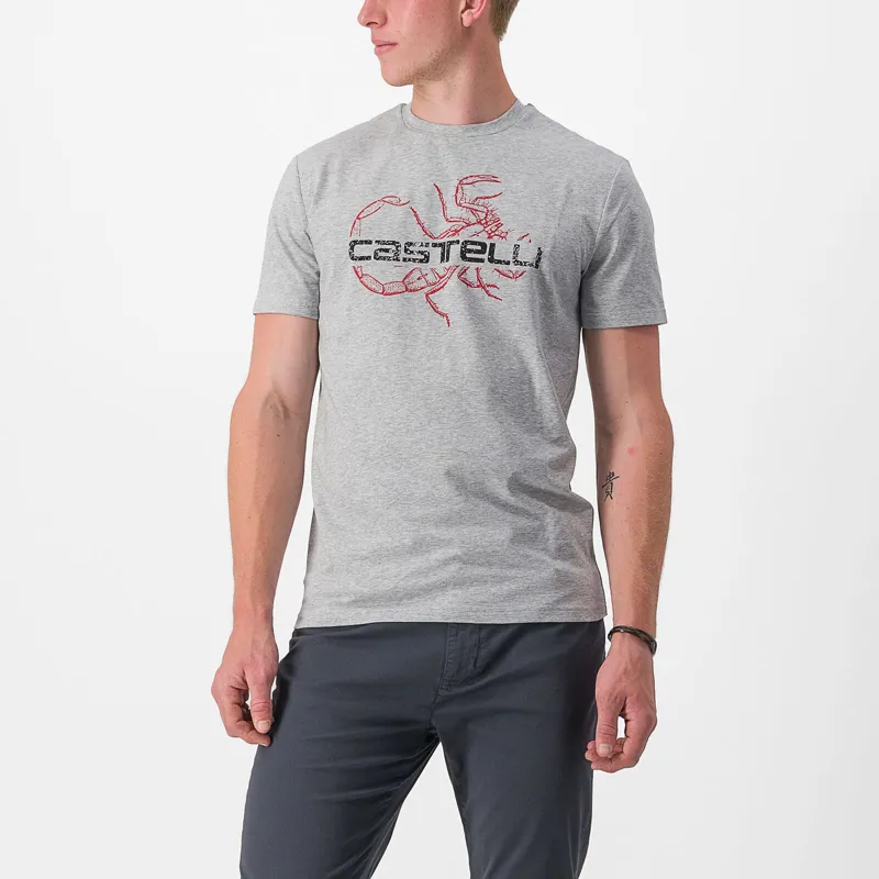 Castelli Finale T-Shirt in Travertine Grey