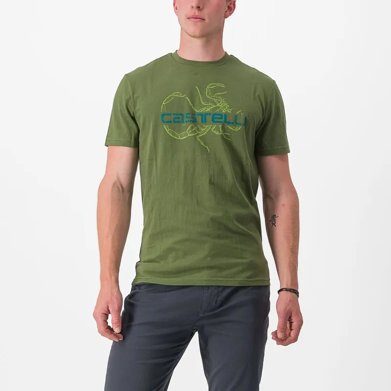 Castelli Finale T-Shirt in Avocado Green