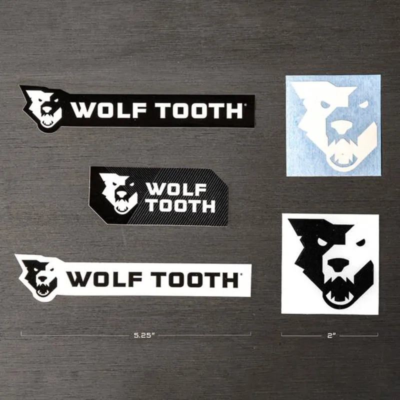 Wolf Tooth - Wolf Tooth Decal Black/White 5 pack