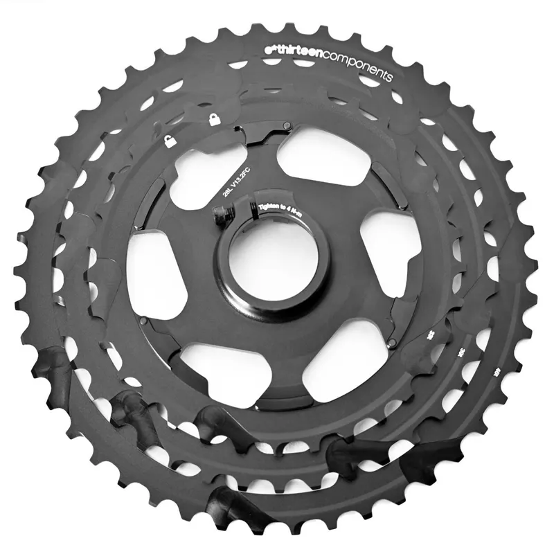 Ethirteen TRS Plus Cassette AluminIum Cog 33-46t 11spd Black 