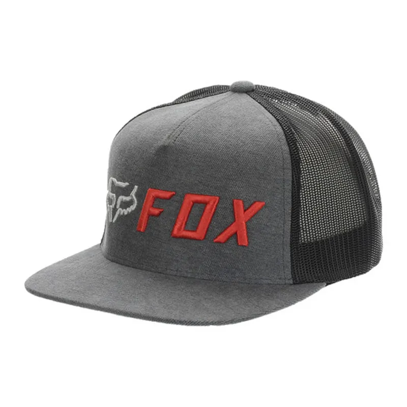 Fox Apex Snapback Hat Grey Orange 
