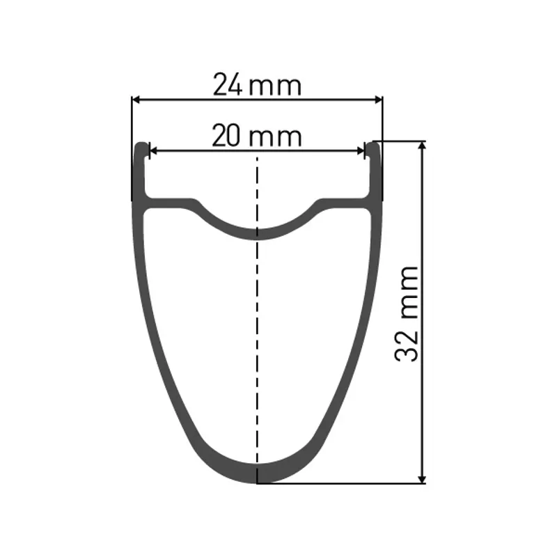 DT Swiss Wheel HE18 front 32 mm aluminium clincher 12 x 110 mm-1