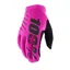 100% Brisker Women's Cold Weather Gloves in Black Neon Pink