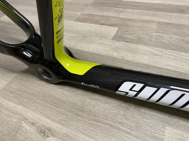 Supercross BLK 2 Pro XL Cruiser BMX Race Frame Carbon / Hi Vis-2