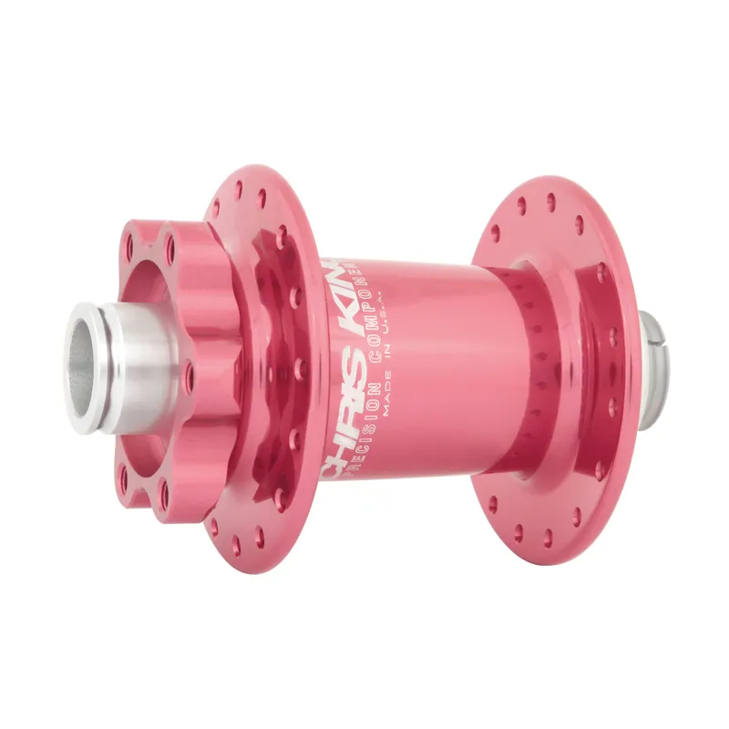 Chris King ISO MTB Front Hub SD 100x15 Thru / Pink 32h