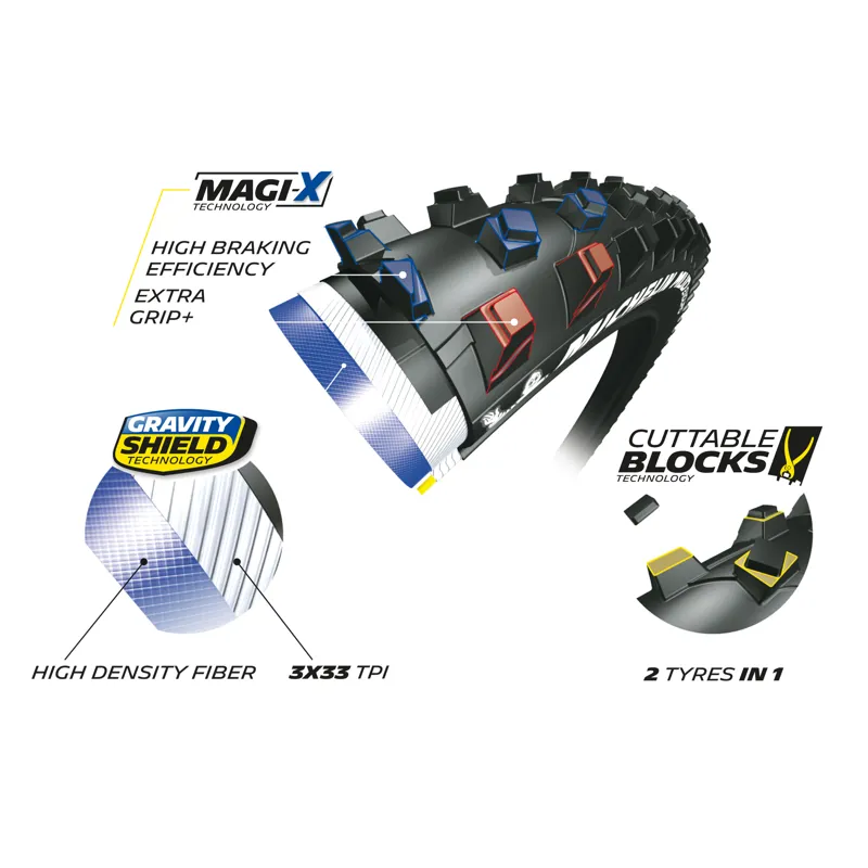 Michelin Mud Enduro Tyre 2.25 Black-2