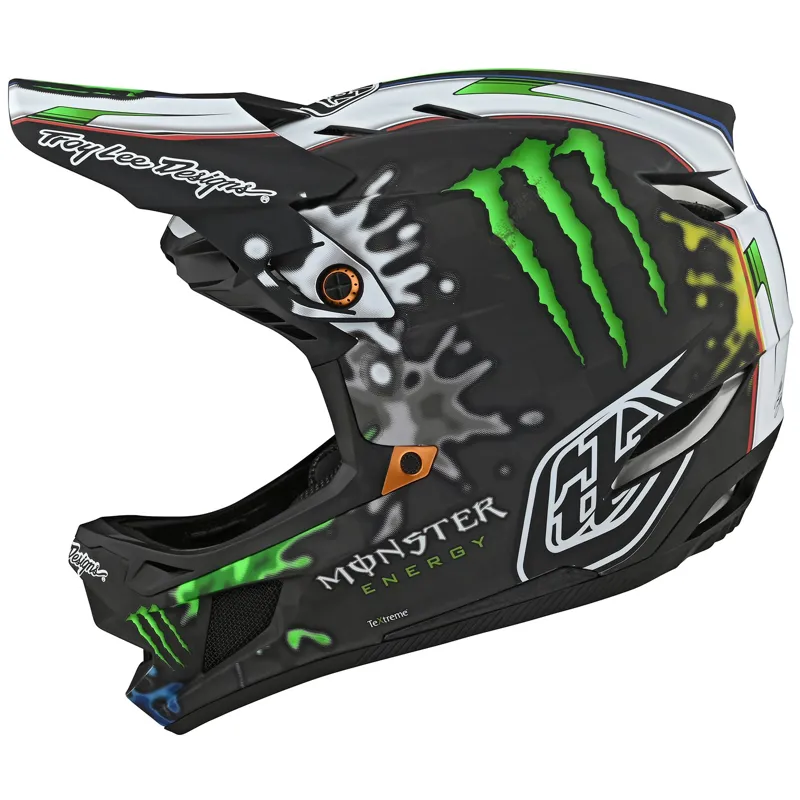 Troy Lee Designs Monster D4 Carbon Helmet Cam Zink Limited