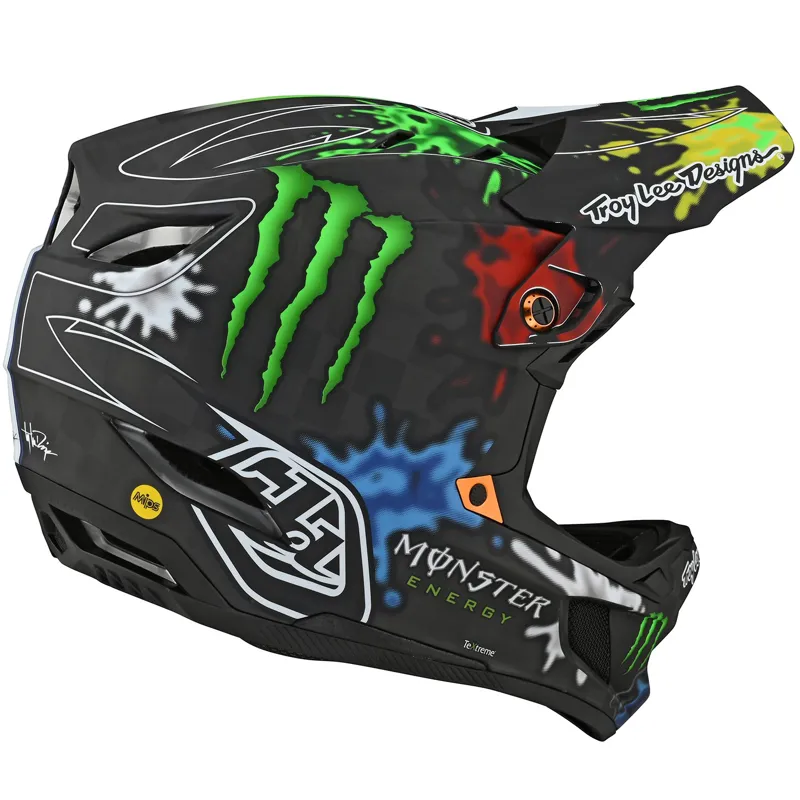 Troy Lee Designs Monster D4 Carbon Helmet Cam Zink Limited Edition-3