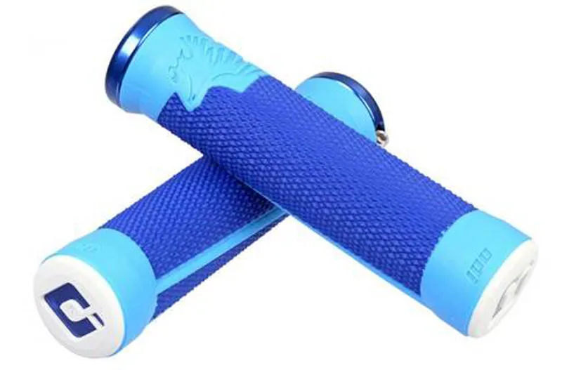 ODI AG2 2.1 MTB Lock On Grips 135mm Blue/ Light Blue
