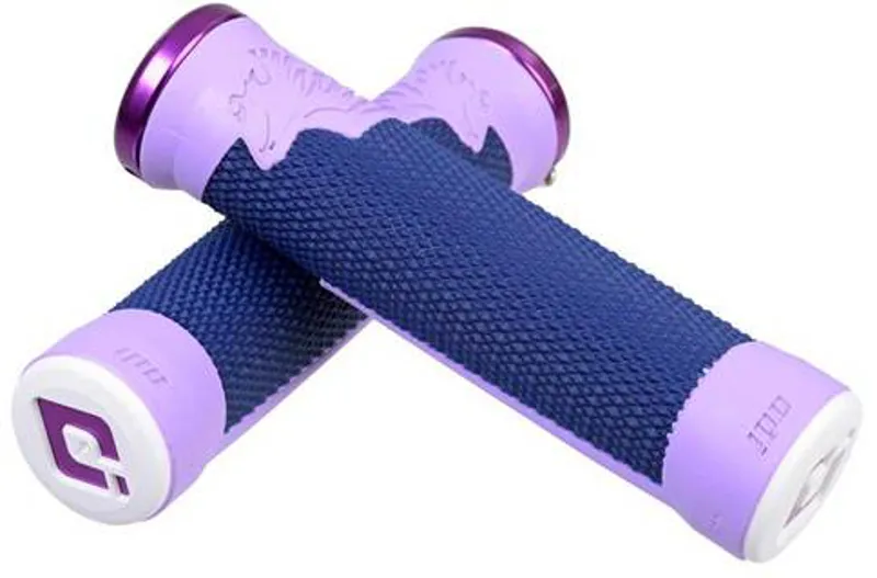 ODI AG2 MTB Lock On Grips 135mm Blue/ Purple