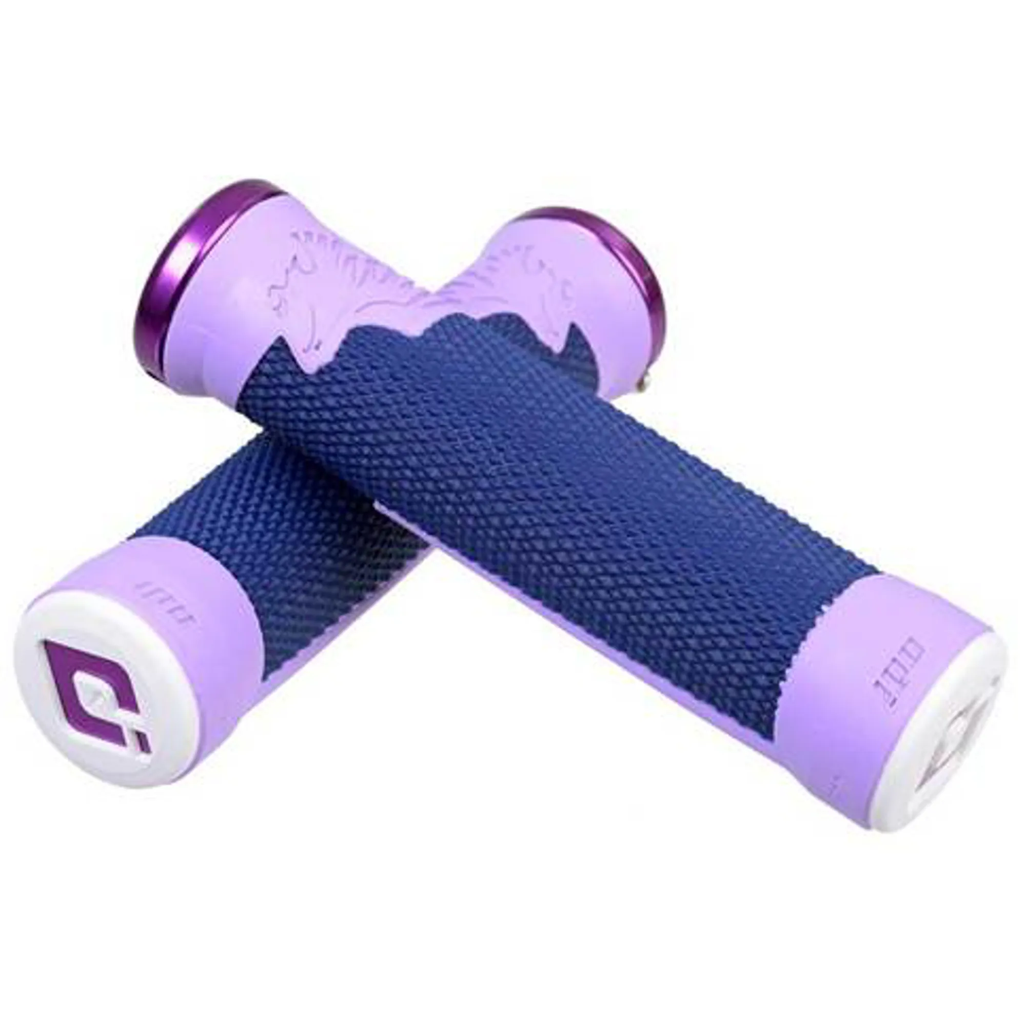 ODI AG2 MTB Lock On Grips 135mm Blue/ Purple - Main Image