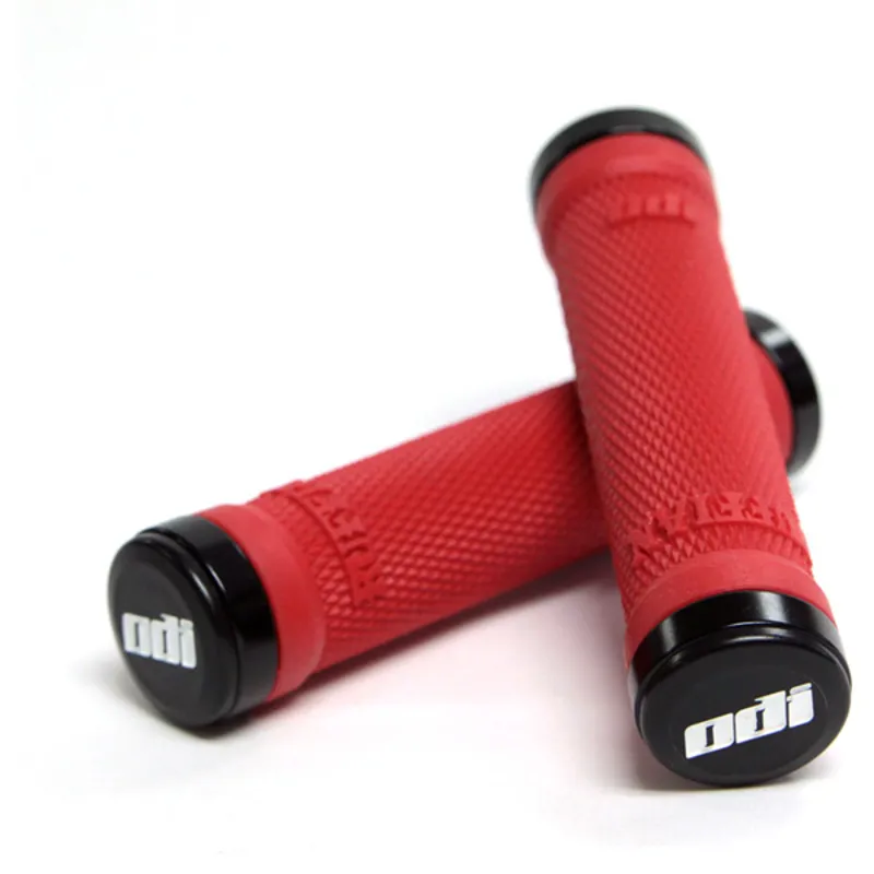 ODI Ruffian MTB Lock On Grips 130mm Red Black Red 130 mm