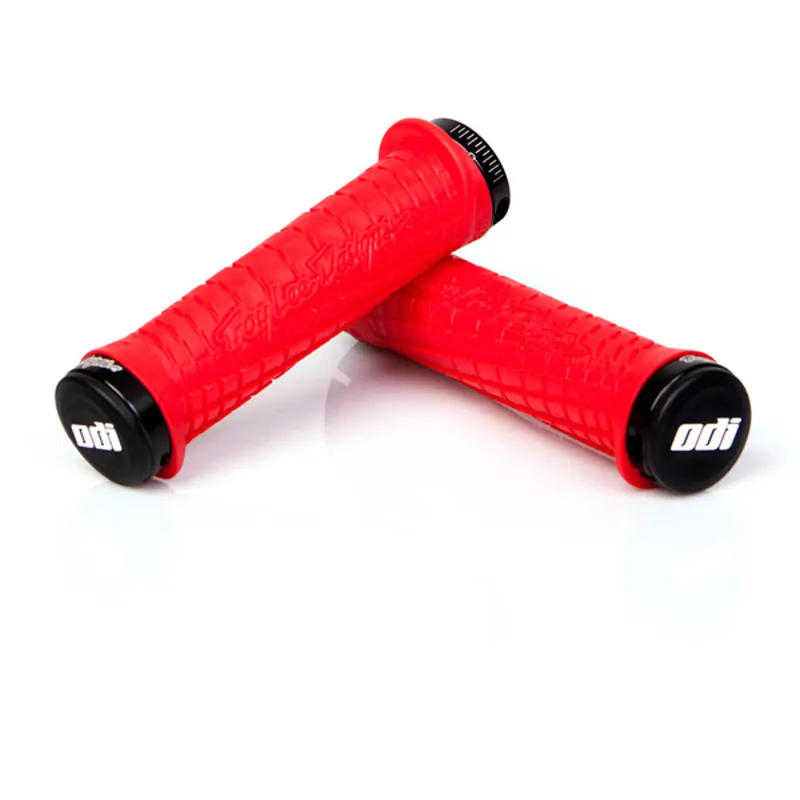 ODI TLD MTB Lock On Grips Black Red 130 mm