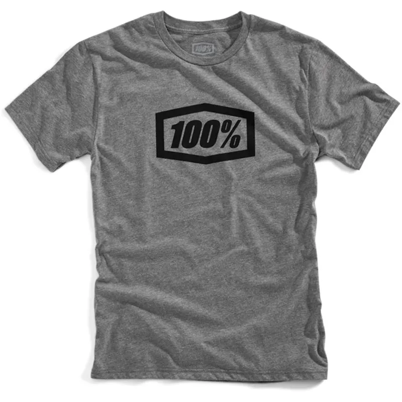 100 Percent Essential Mens T-Shirt in Grey