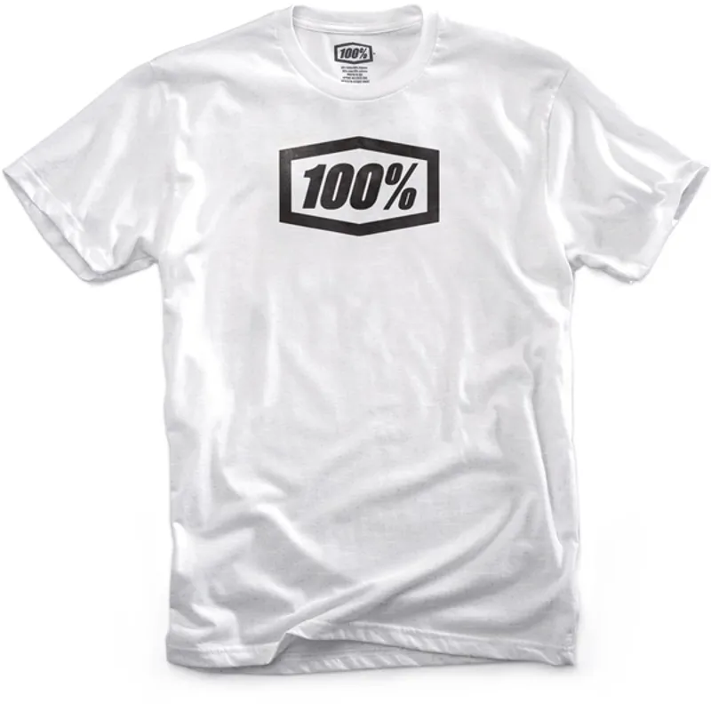 100 Percent Essential Mens T-Shirt in White