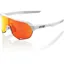 100 Percent S2 HiPer Mirror Red Lens Sunglasses in White
