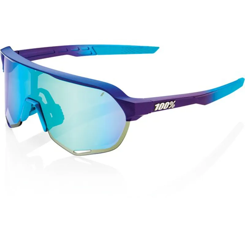100 Percent S2 Mirror Blue Topaz Lens Sunglasses in Blue