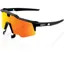 100 Percent Speedcraft Air HiPer Mirror Red Lens Sunglasses in Black