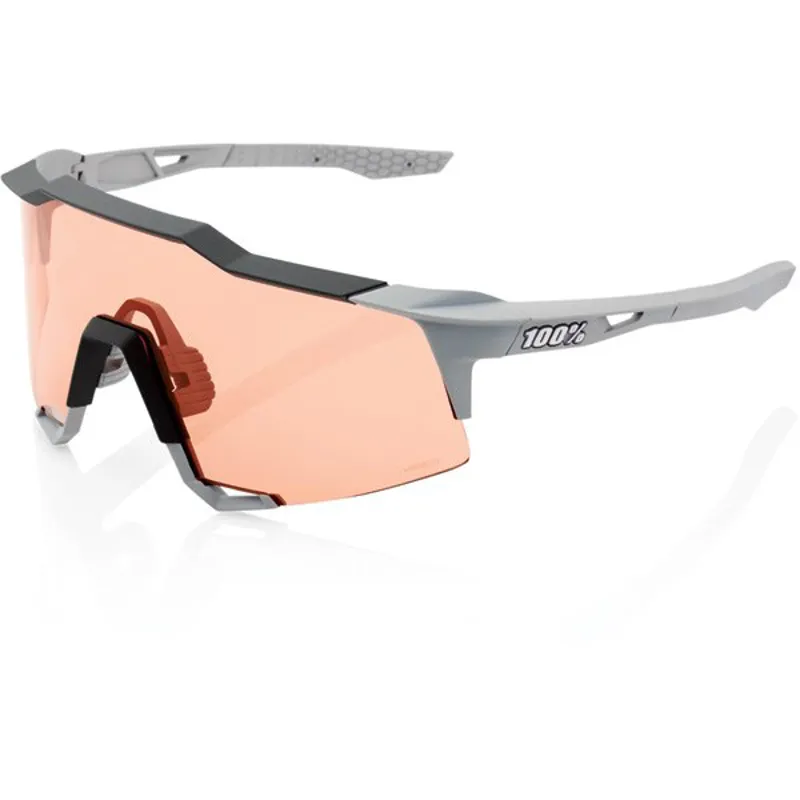 100 Percent Speedcraft HiPer Coral Lens Sunglasses in Grey
