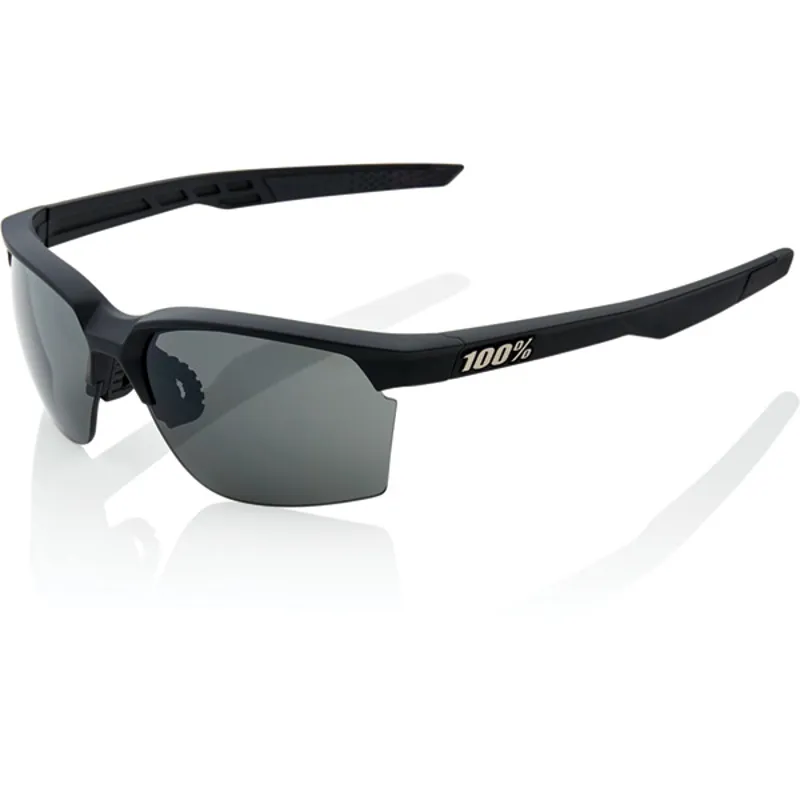 100 Percent Sportcoupe Smoke Lens Sunglasses in Black