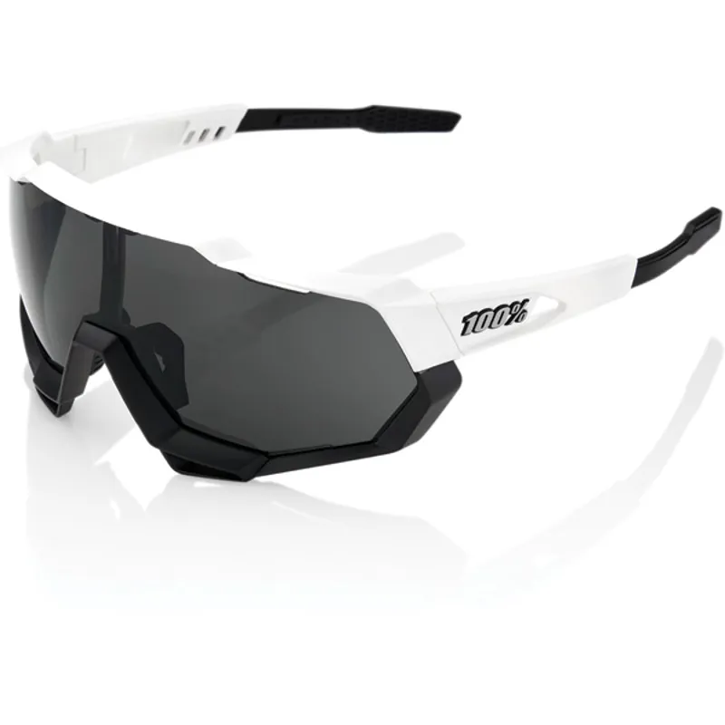 100 Percent Speedtrap Smoke Lens Sunglasses in White