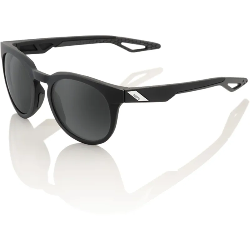 100 Percent Campo PeakPolar Grey Lens Sunglasses in Black