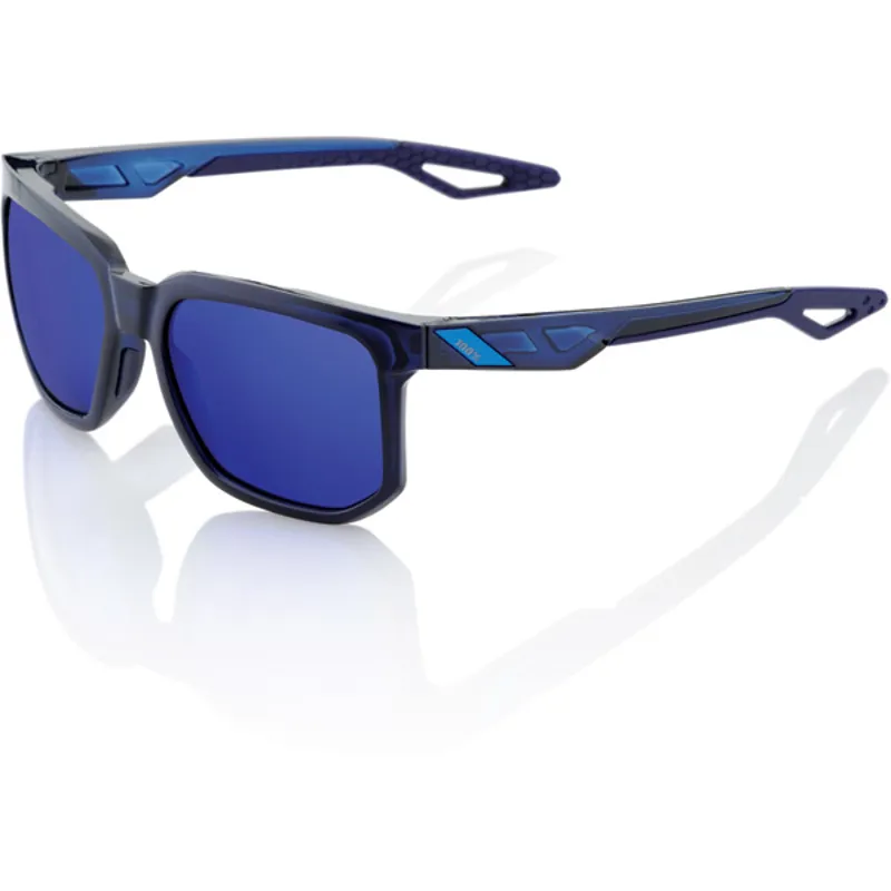 100 Percent Centric Mirror Electric Blue Lens Sunglasses in Blue
