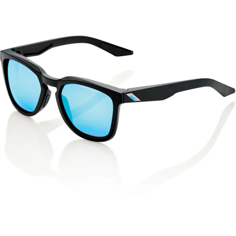 GLASSES Hudson Black Blue Lens Matt Black one size hiper blue mirror