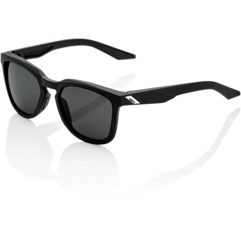 100 Percent Hudson Smoke Lens Sunglasses in Black