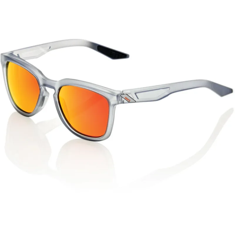100 Percent Hudson HiPer Mirror Red Lens Sunglasses in Grey