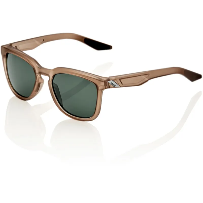 100 Percent Hudson Grey-Green Lens Sunglasses in Brown