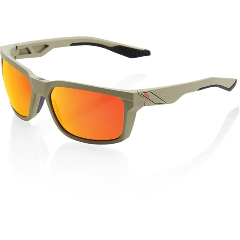 100 Percent Daze HiPer Mirror Red Lens Sunglasses in Brown