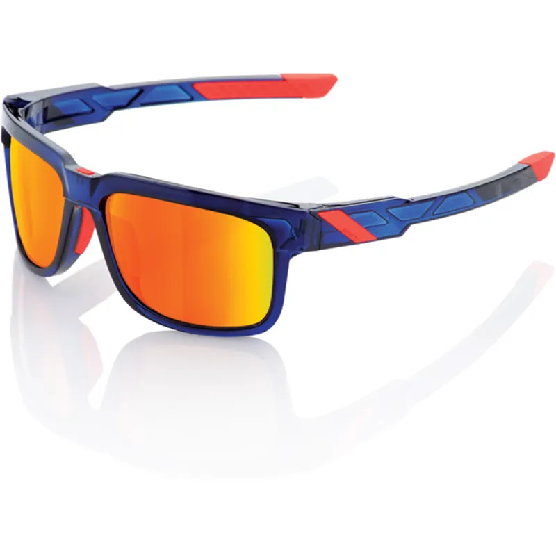 100 Percent Type-S HiPer Mirror Red Lens Sunglasses in Blue