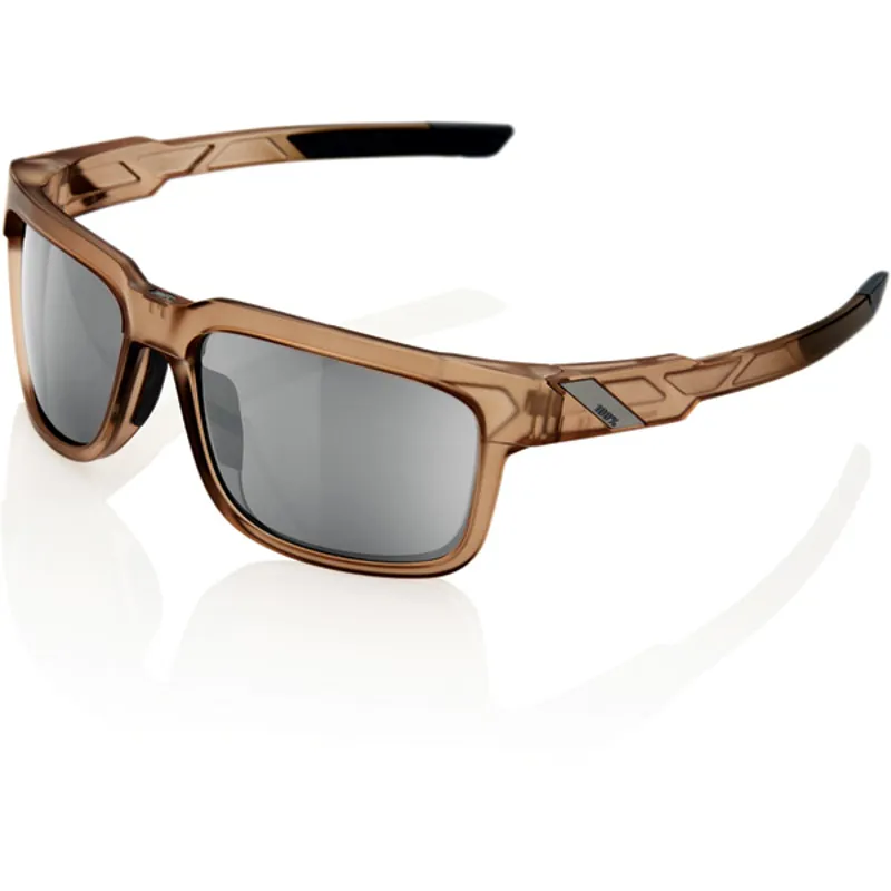 100 Percent Type-S HiPer Mirror Silver Lens Sunglasses in Brown