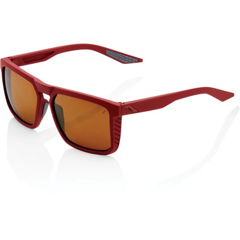 100 Percent Renshaw Bronze Lens Sunglasses in Red