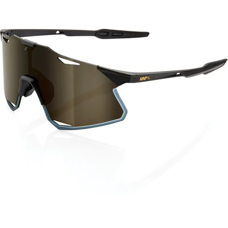 100 Percent Hypercraft Soft Gold Mirror Lens in Black
