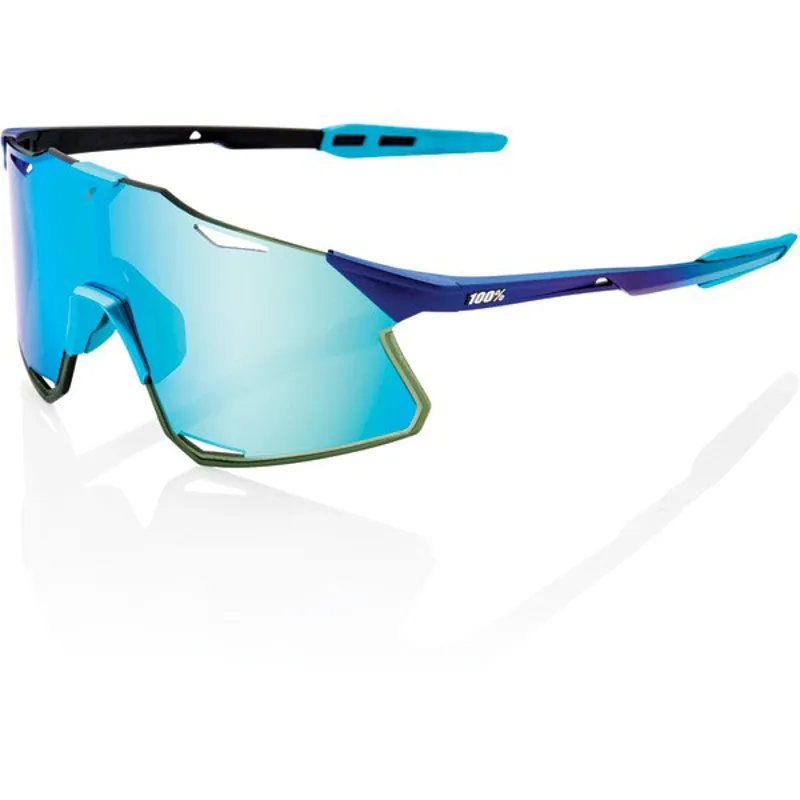 100 Percent Hypercraft Mirror Blue Lens Sunglasses in Blue