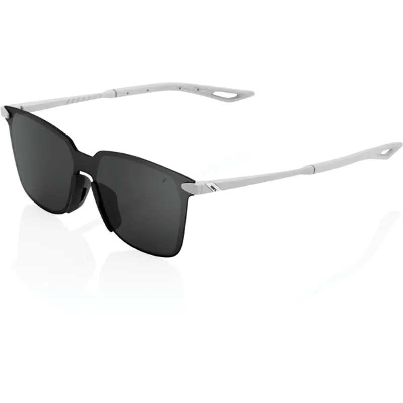 100 Percent Legere Square Mirror Black Lens Sunglasses in Grey