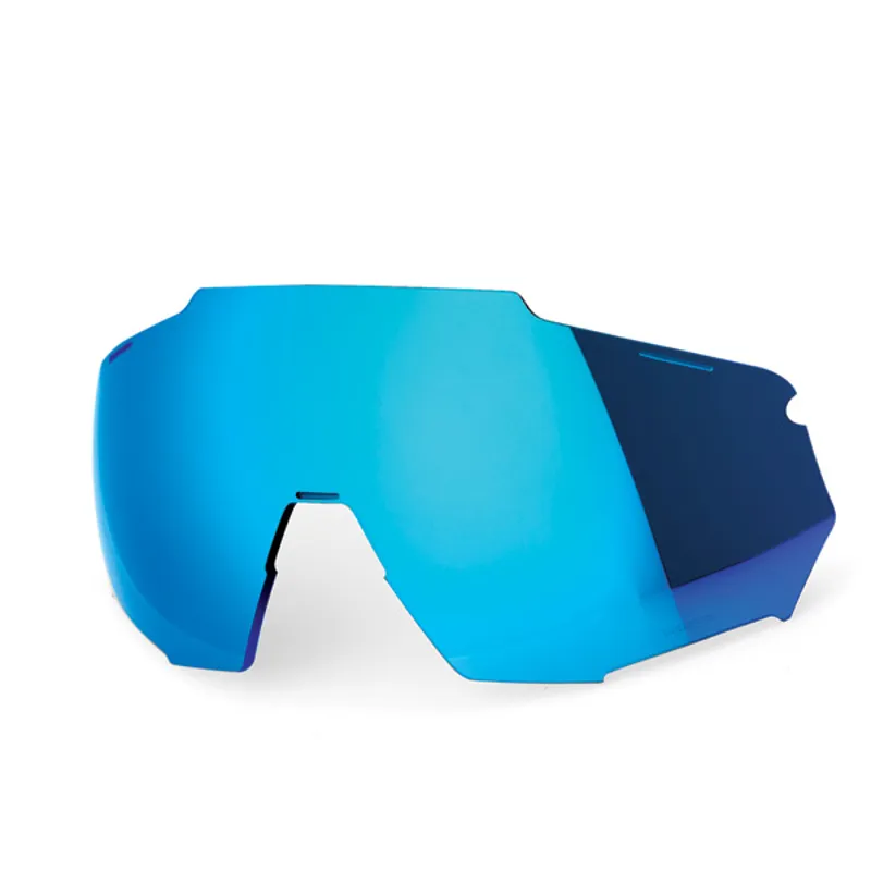 100 Percent Racetrap Replacement HiPer Mirror Lens in Blue