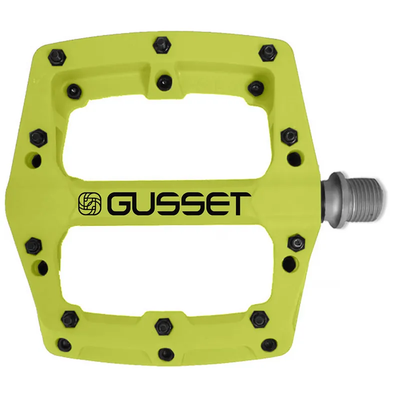 Gusset Slim Jim Nylon Pedals Lime 9/16
