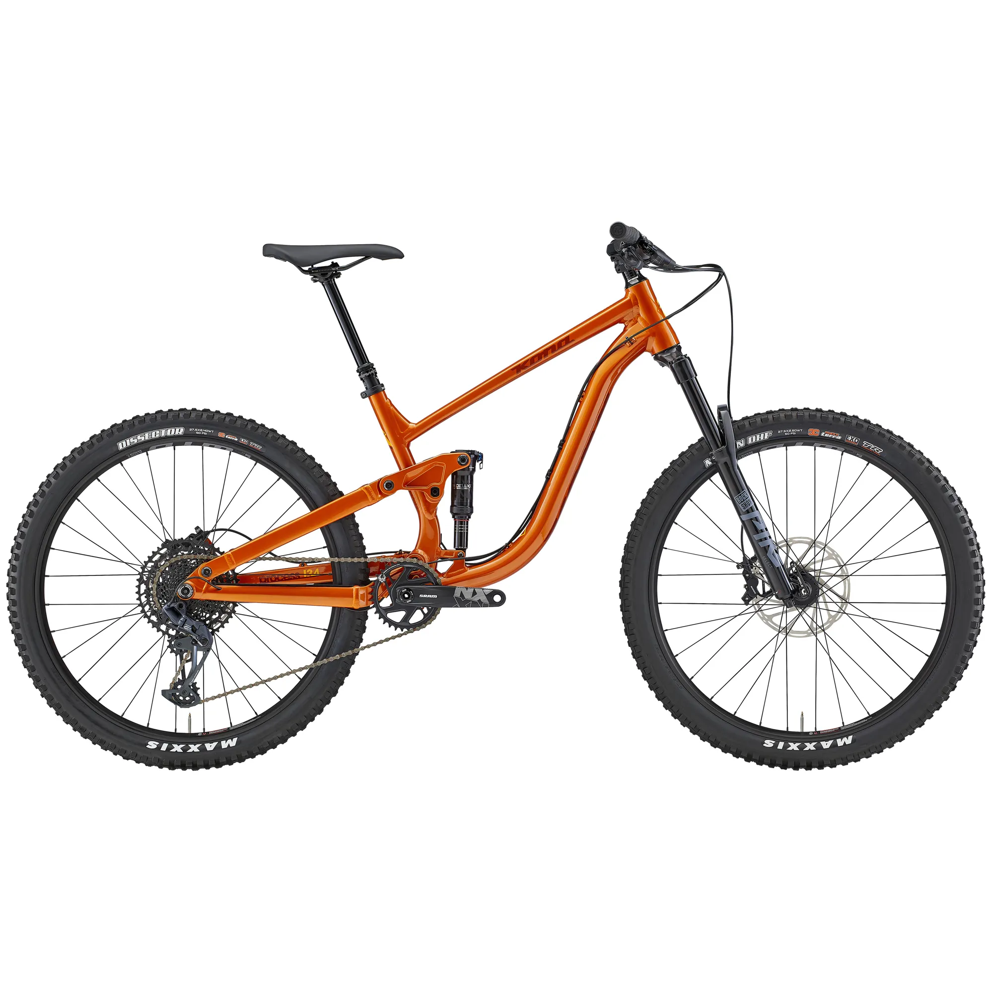Kona Process 134 DL Mountain Bike In Fire Orange