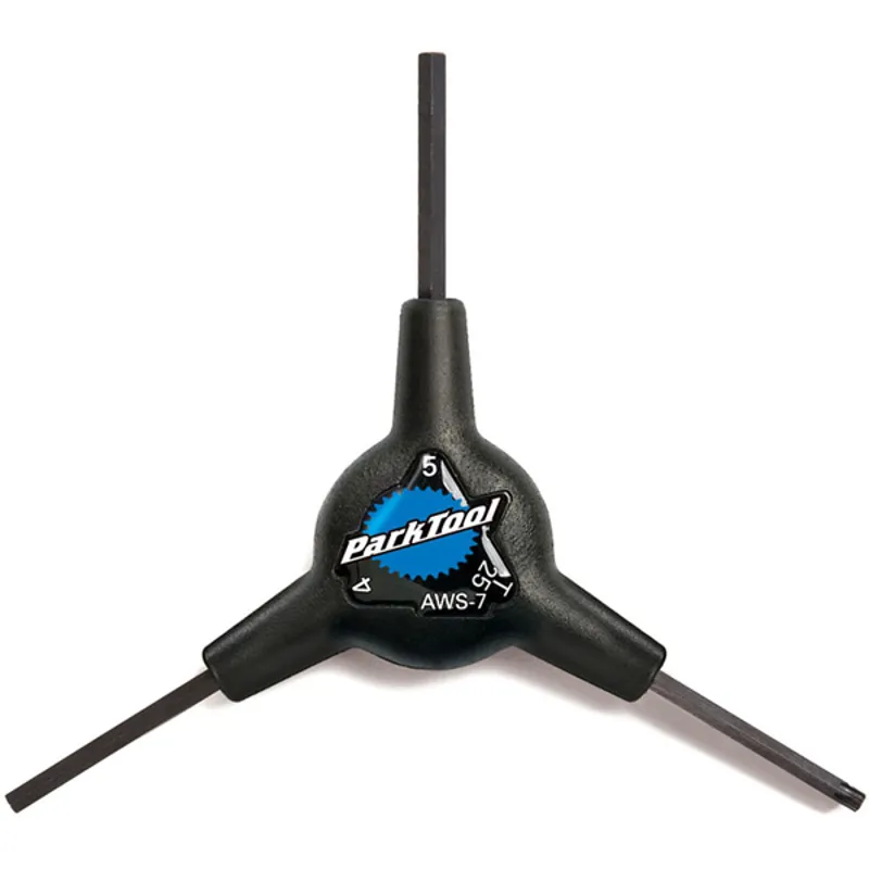Park Tool AWS-7 3-Way Hex and Torx Compatible Wrench Black