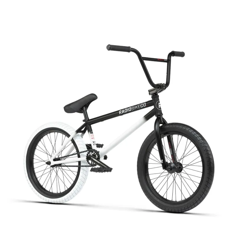 Radio Valac BMX Bike TT Black White Fade 20.75