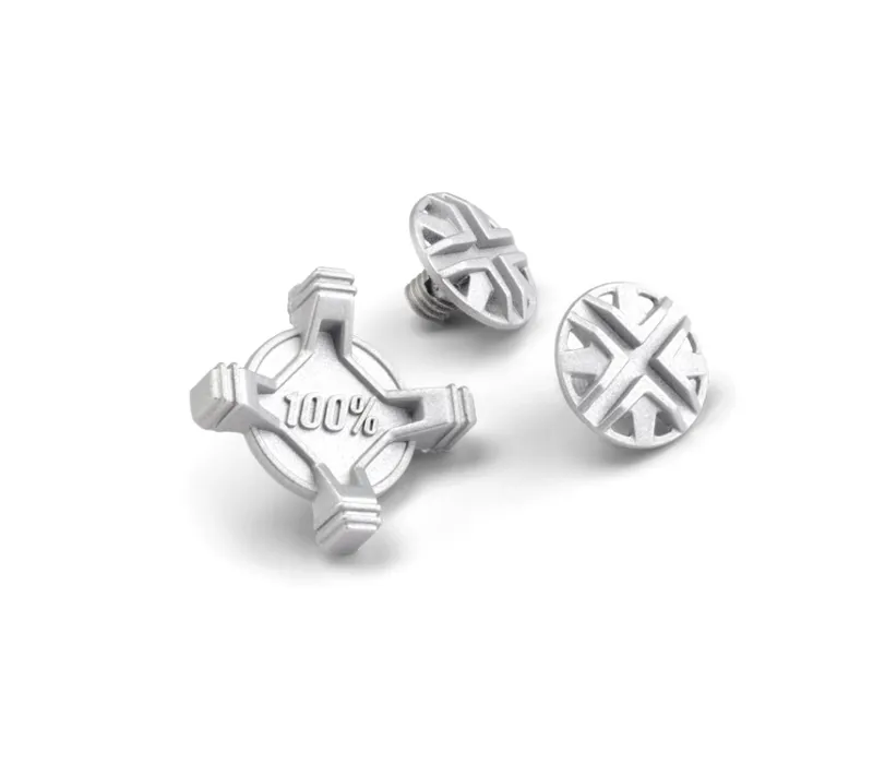 100% Status Visor Screw Kit in Silver