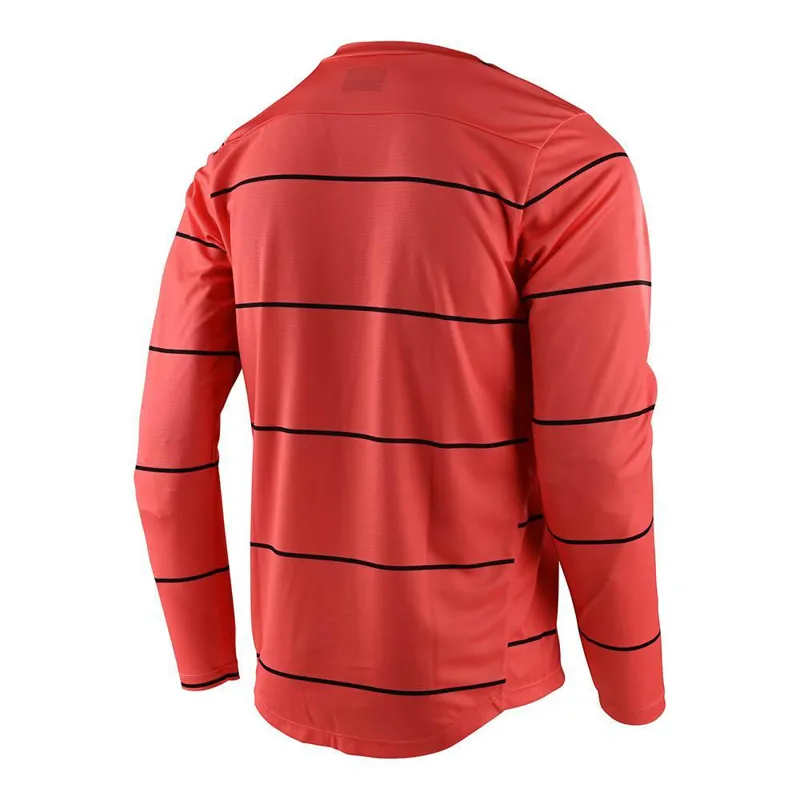 Troy Lee Designs Flowline Long Sleeve Jersey Stacked Coral -1