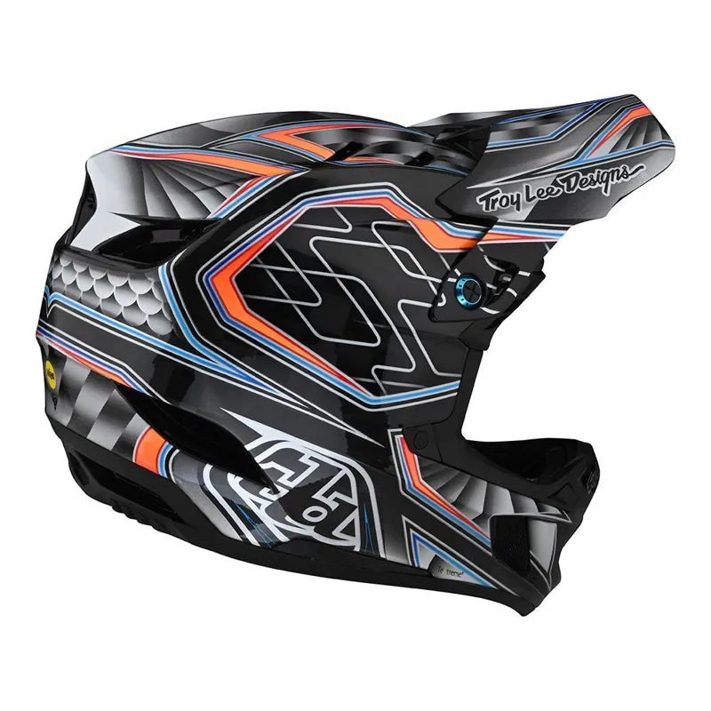 Troy Lee Designs D4 Carbon Helmet Lo Rider Gray -1